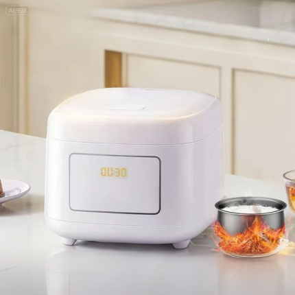 3L Smart Rice Cooker, Non-Stick Inner Pot with Firewood Cooking Mode, Multifunctional Food Warmer for Home Use
