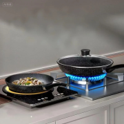 Granite Non-Stick Frying Pan, Home Use Skillet for Steak, Eggs, Pancakes, Compatible with Induction Cooktops & Gas Stoves - Image 6