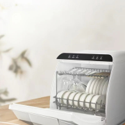 8-Set Compact Dishwasher, Full-Automatic with Hot Air Drying, Sanitize & Sterilization Function, Ideal for Family Use