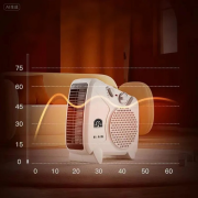 Portable Ceramic Heater, Energy Saving Electric Heater Fan for Home Office Bathroom Use, Fast Heating Small Space Warmer with Tip-Over Protection - Image 6