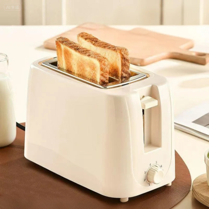 Liren 4-Slice Toaster, Multifunctional Sandwich Maker, Breakfast Machine, Compact Automatic Bread Toaster for Home Use