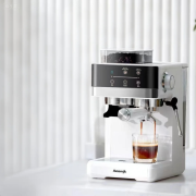 Aeomjk Semi-Auto Espresso Maker with Grinder for Cold & Hot Coffee - Image 3