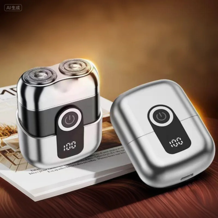 Men's Electric Shaver, Automatic Charging Shaver with LCD Display, High-Power Waterproof Shaving Machine