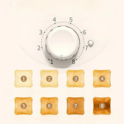 Liren 4-Slice Toaster, Multifunctional Sandwich Maker, Breakfast Machine, Compact Automatic Bread Toaster for Home Use - Image 6