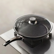 Granite Non-Stick Frying Pan, Home Use Skillet for Steak, Eggs, Pancakes, Compatible with Induction Cooktops & Gas Stoves - Image 2