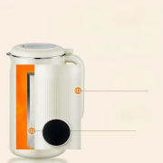 Fully Automatic Soy Milk Maker, Multifunctional Smart Blender with Heating System, Silent Operation, No-Filter Design, Baby Food Compatible, Non-Stick Base - Image 3